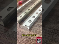 10 mm aluminium rechtrand tegel trimminimalistische gepolijste chroom randstrook