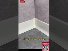 Waterdichte witte wand skirting board profielen 100 mm hoog baseboard trim profielen