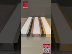 Flexibel Alu LED-profiel U-vorm Zwart LED-strookprofiel Voor woningversiering