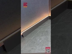 Smart LED Aluminium Baseboard Trim. Verborgen verlichting en naadloze rand. Moderne huisverbetering!