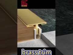 Solid Brass T-Molding Trim. Een naadloze vloertransitie. Luxe upgrade voor tegels/houten vloeren.
