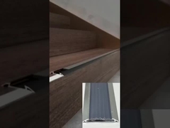 Flexibel niet-glijdend aluminium trappenkant aftrek vlakke trap loopvlak aftrek