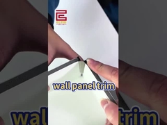 Witte wandrand tegel trim Keramische metalen tegel rand trim na tegelen