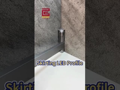 Aanpasbaar Duurzaam Aluminium Skirting Board Met LED Channel Montage LED Profiel
