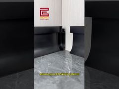 Aluminium LED-plint | Moderne wandbasisafwerking met sfeerverlichting #aluminiumtrim