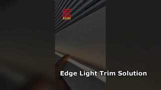 Aluminium LED-plafondafwerkingsstrip｜Edge + sfeerlicht 2-in-1