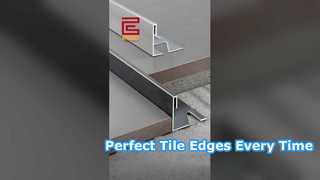 Roestvrij stalen tegelrand met vierkante rand | Extern hoekbeschermingsprofiel#StainlessSteelTileTrim
