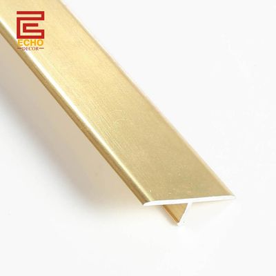 kwaliteit  Aluminium Exterior Flooring T Molding Transition Strip Room Metal Floor Divider Strips fabriek