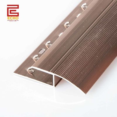 kwaliteit  Door Threshold Carpet Trim Metal Aluminium Carpet To Tile Reducer Strip fabriek