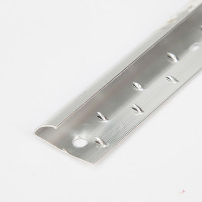 Zilveren metaal aluminium tapijt rand afwerking 2m rand beschermbanden