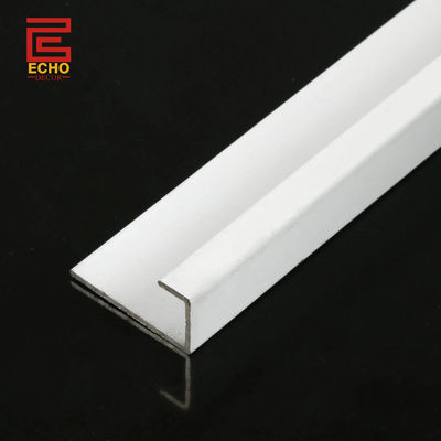 Witte wandrand tegel trim Keramische metalen tegel rand trim na tegelen