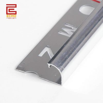 Aluminium gepolijst ronde rand tegel behang muur metalen tegel rand behang aanpasbaar