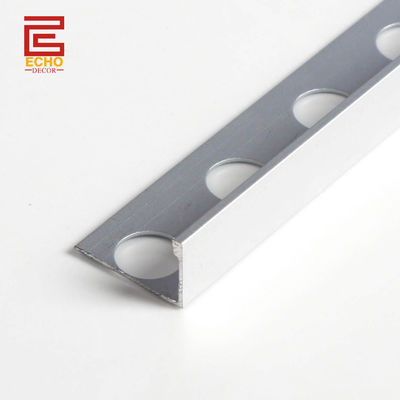 10 mm aluminium rechtrand tegel trimminimalistische gepolijste chroom randstrook