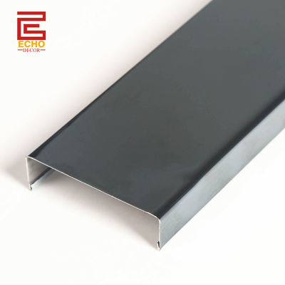 Flat Listello roestvrijstalen tegel trim 100 mm breed zwart tegel rand gieten