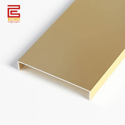 Matte Gold Listello Tile Border Trim Aluminium Metal Tile Trim Voor Keuken