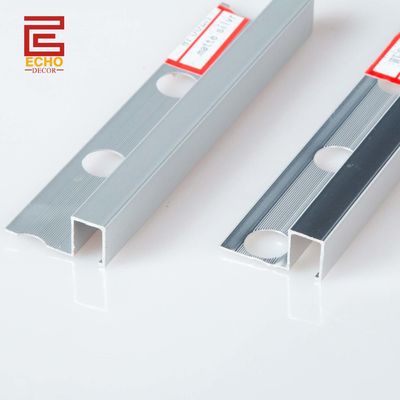 10 mm vierkant aluminium tegel trim profiel buiten hoek metalen tegel rand strip