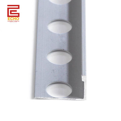 12.5mm geanodiseerd zilver aluminium tegel behang waterdicht metalen douche tegel rand behang