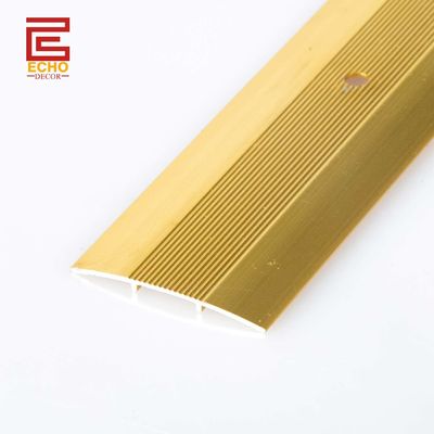 Metalen drempelwaaier van de vloer breed anti-glijdend gelamineerd houten vloerovergang 45 mm