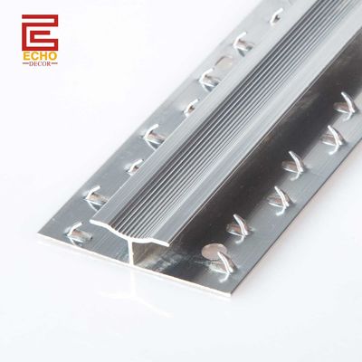 Aluminium tapijt Metalen deurdek Zilveren tapijt tot tapijt Transitie strook