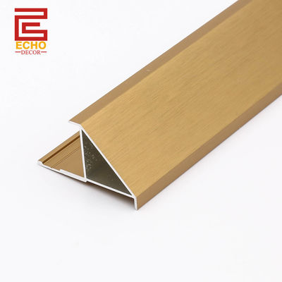 Matte gouden wandpaneel hoek behang gieten 10mm aluminium buitenhoek behang