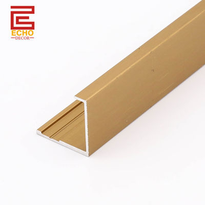 Anodisatie van aluminium wandpaneel tegel trim einde cap trim voor PVC-paneel