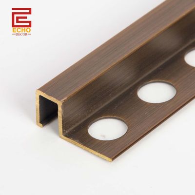 Badkamer Messing Profiel Duurzaam Solid Messing Vierkante Edge Tile Trim