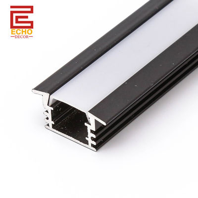 Flexibel Alu LED-profiel U-vorm Zwart LED-strookprofiel Voor woningversiering