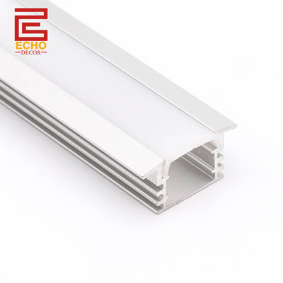 Zilveren 15 mm LED-profiel Aluminium LED-strook lichtkanaal voor het plafond