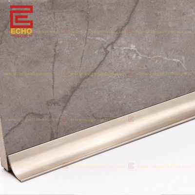 Roestvrij staal vloer Half Bullnose Skirting Board Profielen 120mm