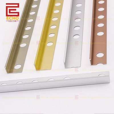 10 mm wandtegel Externe 90 graden hoek Aluminium tegel Trim Gold