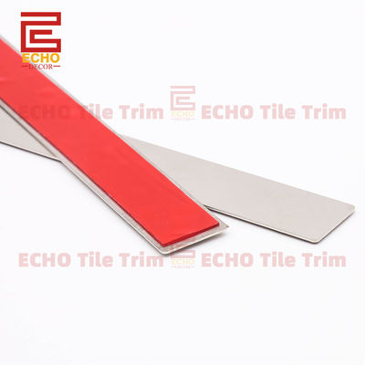 Zelfklevend 304 roestvrij staal platte band rand tegel trim dikte regelmatig 0,5-1,2 mm 20 mm