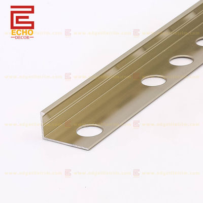 12.5mm Aluminium rechte rand tegel Trim Tile Finishing Strip met aangepaste dikte