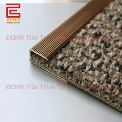 Aluminium Tapijt Trim Metaal Rand Trim Voor Tapijt 3m Op Beton