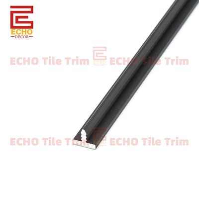 Zwart aluminium tegel trim aluminium T -vormige tegelrand trimprofiel
