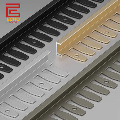 Flexibele matte zwarte aluminium tegelrand trim strips